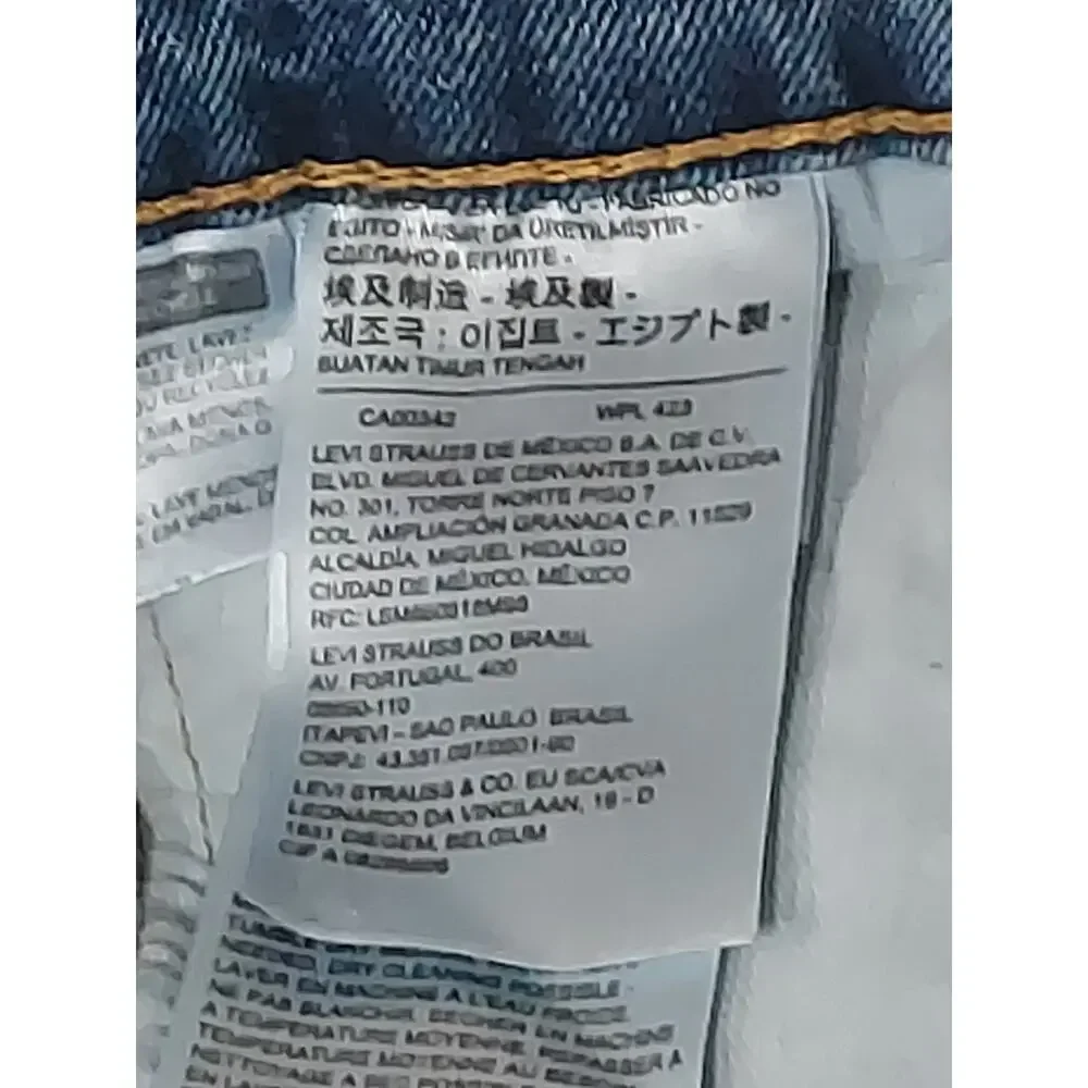 Levi’s 514 Straight Fit Jeans Men 42x30 Blue Denim Classic Wash Pants